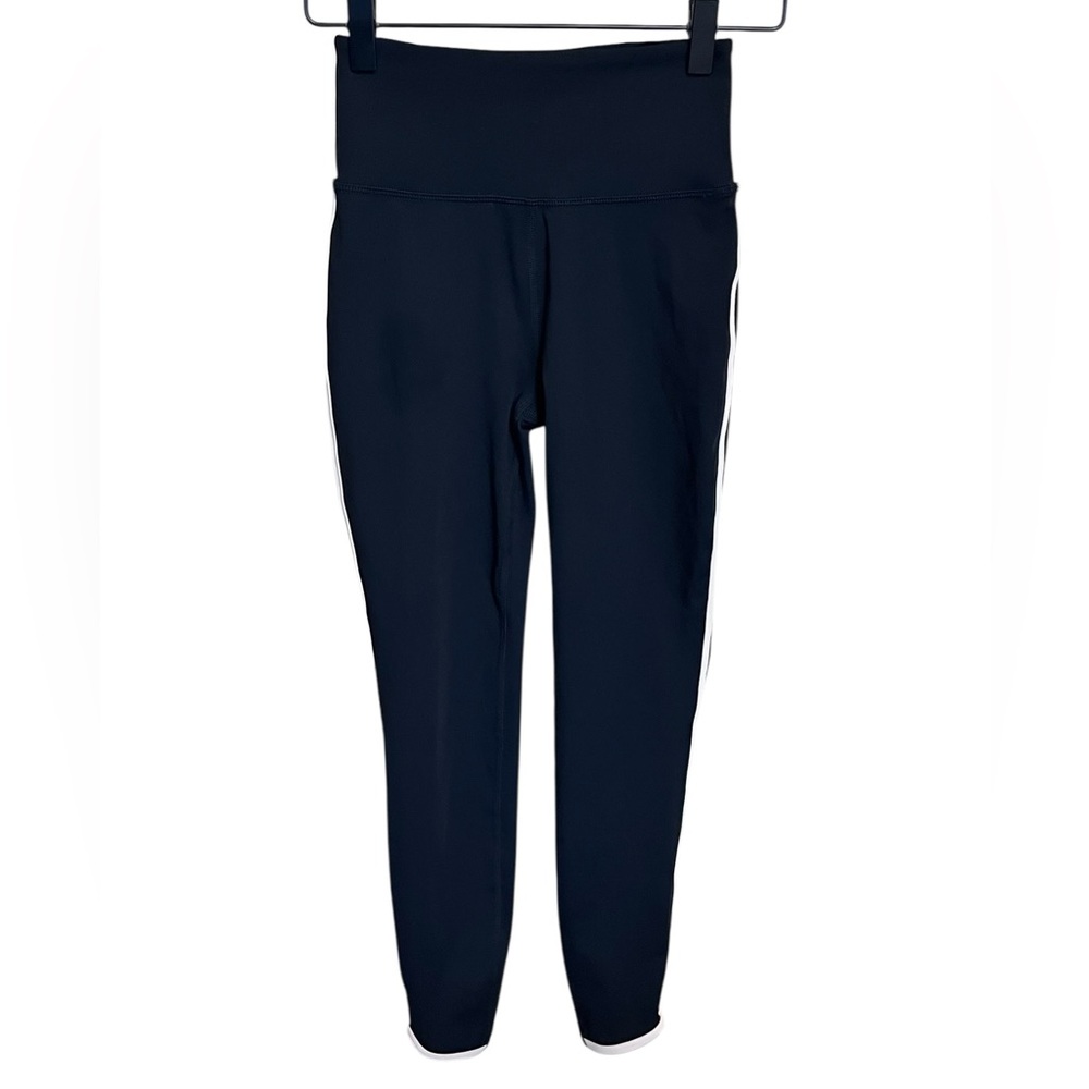 Target Joylab Women's High-Rise Contrast Piped 7/8 Leggings - Black/Tan XXS